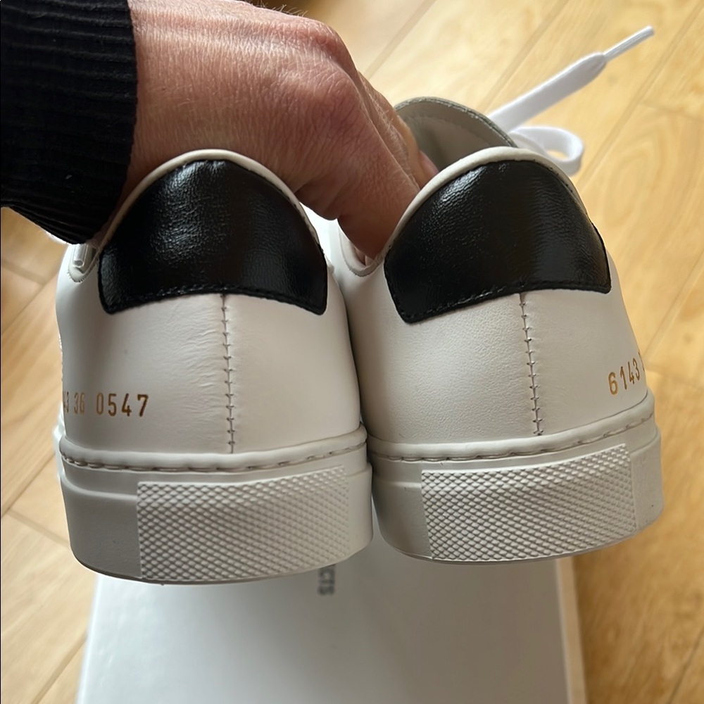 Common Projects White Leather Sneakers - Picture 4 of 8